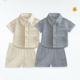 Kidbea Kids Pack Of 2 Shirt With Shorts Clothing Set-25