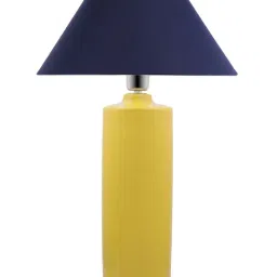 Homesake Yellow Ceramic Table Lamp with Cone Shade (Bulb Included) - Set of 1 image 2