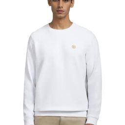 Louis Philippe White Cotton Regular Fit Texture Sweatshirt-picture-18