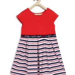 Chicco Kids Red & White Striped Dress-picture-7