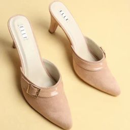Elle Women's Beige Mule Shoes-picture-7