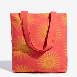 Westside Coral Printed Tote Bag-26