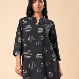 Marigold Lane Black Regular Fit Printed Tunic-picture-13