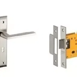 Dorset Silver Chrome Lever Handle Lock Set With Mortise Latch HL TW-10
