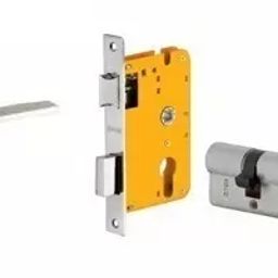 Dorset 70 mm Lever Handle Lock Set With Both Side Key Cylinder Stainless Steel HL TW-picture-5