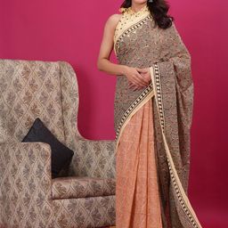 Shivanya Handicrafts Pure Cotton Block Print Saree-3