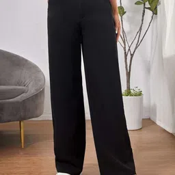 QIOA Women Comfort High-Rise Trousers-image-91