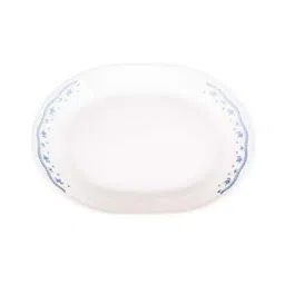 Corelle Morning Blue Vitrelle Glass Oval Serving Platters (31 cm) - Set of 3-36