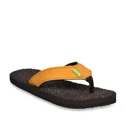 United Colors of Benetton Men's Yellow & Brown Flip Flops-picture-23