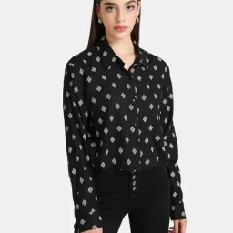 Kazo Black Printed Shirt-image-44