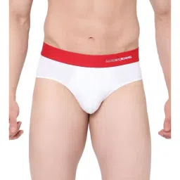 UnderJeans by Spykar White Regular Fit Briefs-image-7