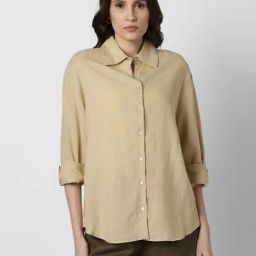 Van Heusen Beige Regular Fit Shirt-picture-7