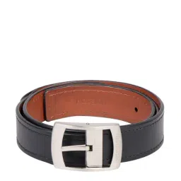 Hidesign Etienne 02 Black Leather Waist Belt for Men-image-82