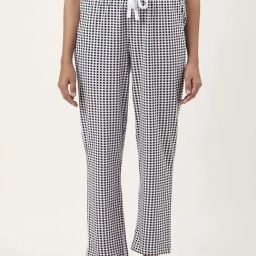 Dreamz by Pantaloons Black Grey Cotton Chequered Pyjamas-image-68