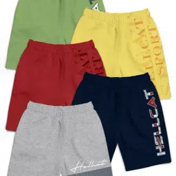 HELLCAT Kids Multi Printed Shorts (Pack Of 5)-image-27