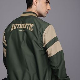 HRX by Hrithik Roshan Prosport-Collection Typography Printed Varsity Lifestyle Jacket-picture-35