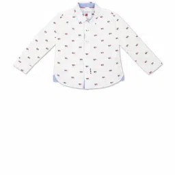 U.S. Polo Assn. Kids White Printed Full Sleeves Full Sleeves Full Sleeves Shirt-image-78