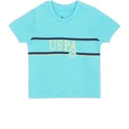 U.S. Polo Assn. Kids Aqua Blue Printed T-Shirt-picture-11