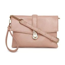 Beverly Hills Polo Club Pink Animal Effect Small Cross Body Bag-image-89