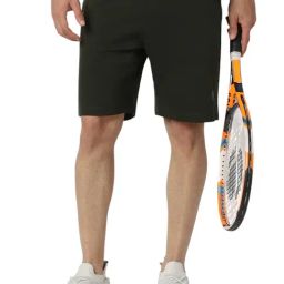 Van Heusen Green Cotton Slim Fit Sports Shorts-image-59