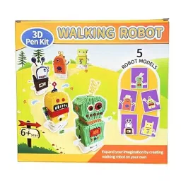 Melt3D 3D Pen Template Books Comes With Walking Robots 5 Patterns Paper Molds Drawing Stencils, Multicolor-23