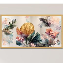 DEKORSTATION Brown 1 Piece Canvas Floral and Botanical Wall Paintings-image-80