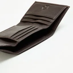 Code by Lifestyle Brown Leather Bi-Fold Wallet for Men image 4