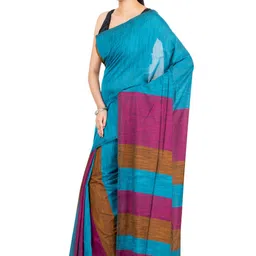 Durga Handlooms Striped Pure Cotton Saree-picture-35