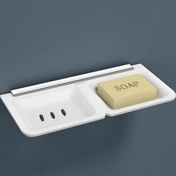 Plantex White Plastic Solid Pattern Soap Dish-picture-49