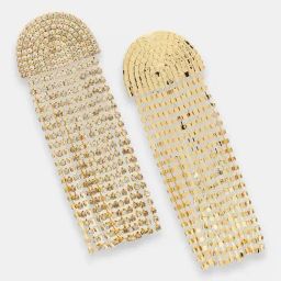 Sohi Gold Plated Party Designer Stone Dangler Earrings-13