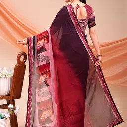 DIVASTRI Abstract Digital Printed Saree image 4