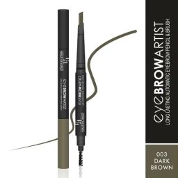 Half N Half Eye Brow Artist Long Lasting Automatic Eyebrow Pencil & Brush 003 Dark Brown - 4 gm-23
