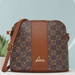 Lavie Brown Printed Medium Sling Handbag-picture-47