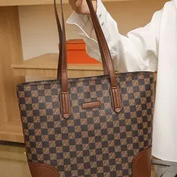 Styli Brown Printed Totes Handbag-picture-0