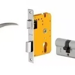 Dorset 60 mm Lever Handle Lock Set With Both Side Key Cylinder Patina HL CEL-image-9
