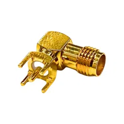SETMI INDIA SMA Connector Female Right Angle PCB Mount 50 Ω Gold-Plated with Solder Pin-19