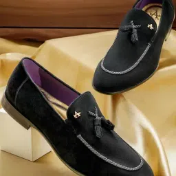 Arrow Men's Black Casual Mocassins-image-56