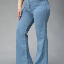 Miss Chase A+ Blue Flare Fit Jeans-image-81