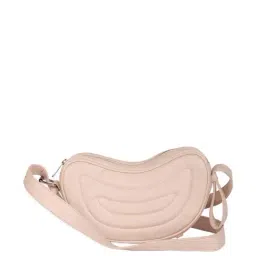 Ferroccio Fleur Cream Solid Medium Sling Handbag-45