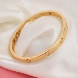 Prita by Priyaasi Chic Studded Band Style Gold-Plated Bracelet-71