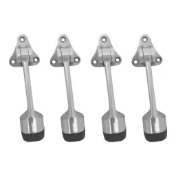 Atom 15.24 cm (6 inch) White Metal CPSS Finish Silver Door Stopper (Pack of 4)-image-95