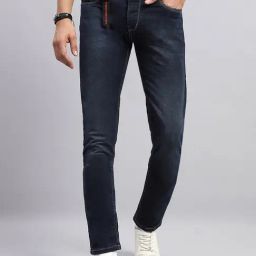 Monte Carlo Dark Blue Narrow Fit Jeans-image-129