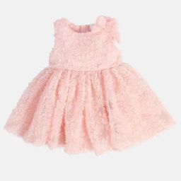 MINIKLUB Girls Pink Cotton Solid Dress-image-60