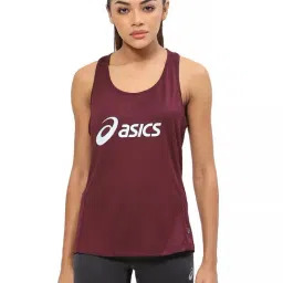 Asics Tank Red Printed Tank Top-image-27