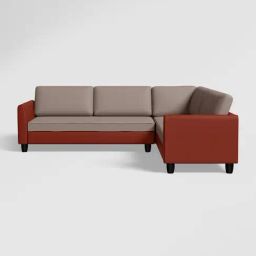 Godrej Interio Plenta Burgundy & Grey Pinewood 4 Seater LH Sofa-image-37