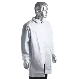 RS PRO White Unisex Visitor Coat M, 8295237-3