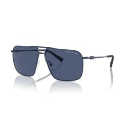 Armani Exchange Men UV Protected Blue Lens Pilot Sunglasses - 0AX2050S60998060-image-46