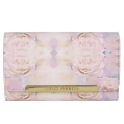 Lino Perros Pink Printed Small Tri-Fold Wallet for Women-8