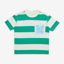 HOP Kids by Westside Green Colour-Blocked Cotton T-Shirt-image-85
