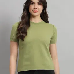 Scorpius Light Green Slim Fit T-Shirt-image-6